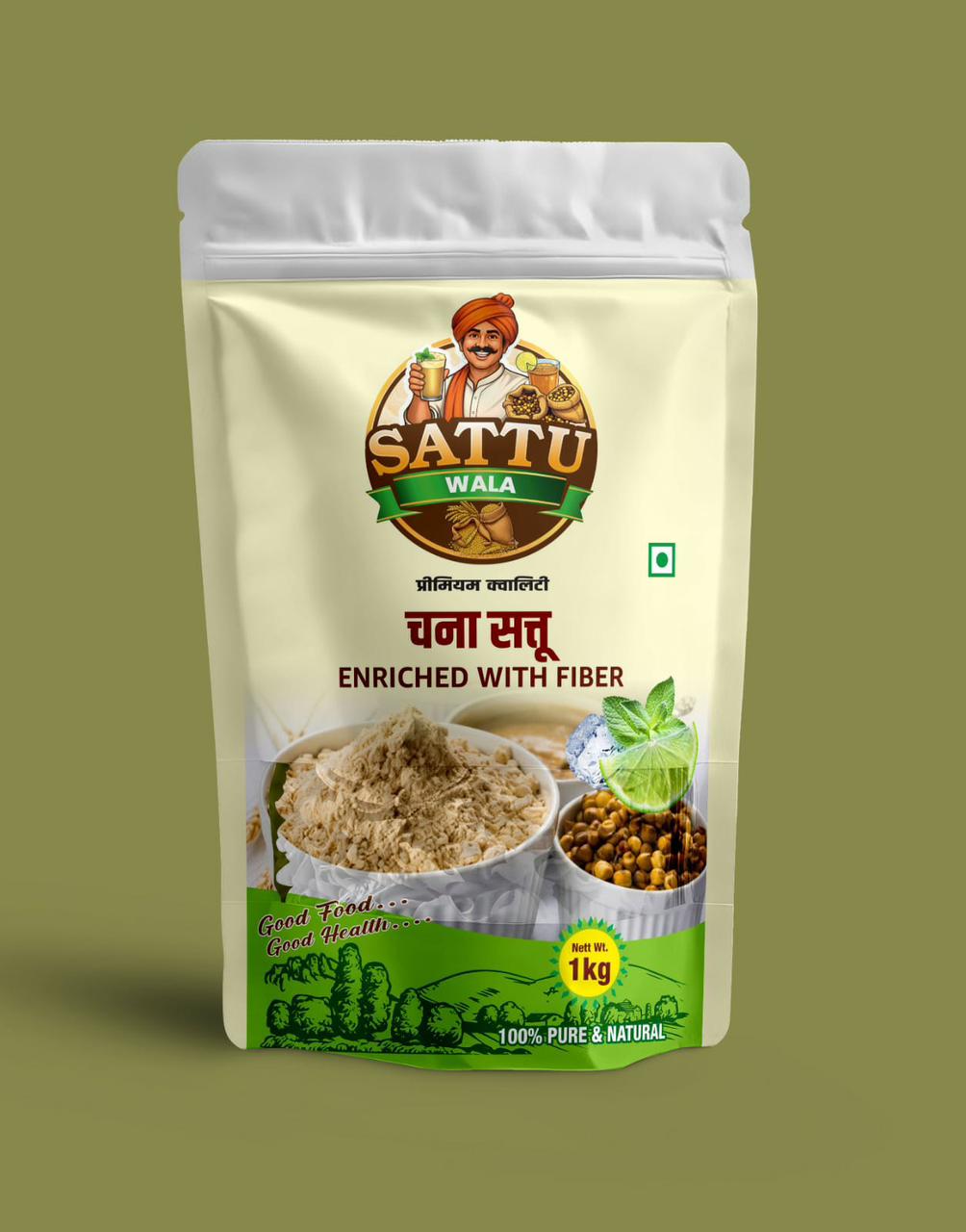 SattvaFuel Chana Sattu - 1kg Pack